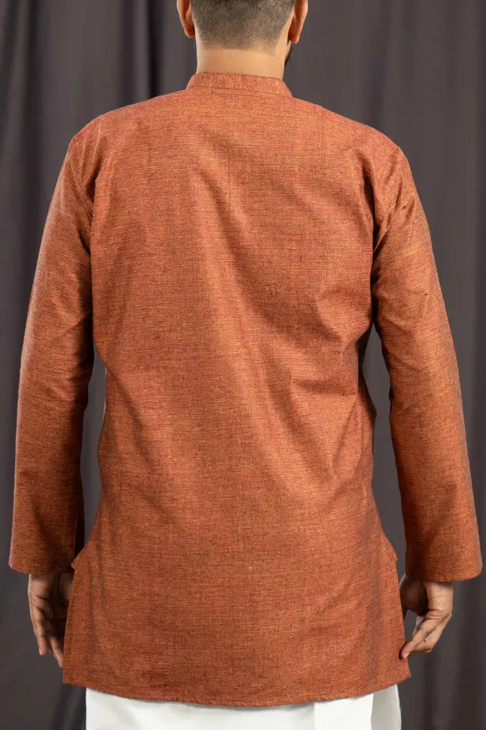 Thrilog-Trendy-Men's-Brown-Printed-Kurtha(3).webp