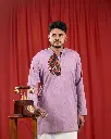 Thrilog-Trendy-Men's-Formal-Lavender-Kurtha.webp