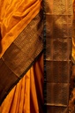  MUSTARD YELLOW SEMI KANJIVARAM SOFT SILK SAREE