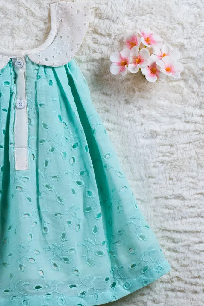 turquoise blue hakoba aline frock with peter pan collar 3.webp