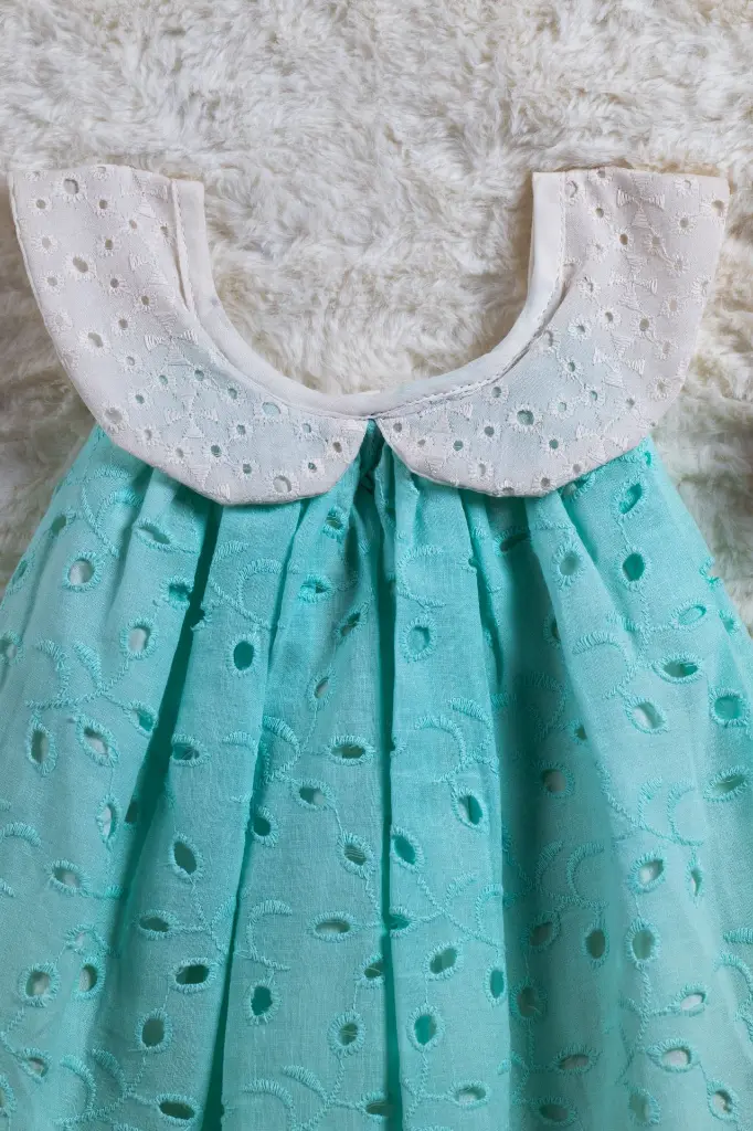 turquoise blue hakoba aline frock with peter pan collar 4.webp