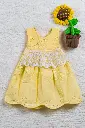 Pale yellow hacoba pleated frock with lace 1.webp