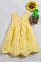 Pale yellow hacoba pleated frock with lace 3.webp