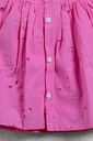 pink hakoba aline frock with peter pan collar 