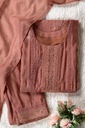 Dusty Pink Embroidery Kurta Set