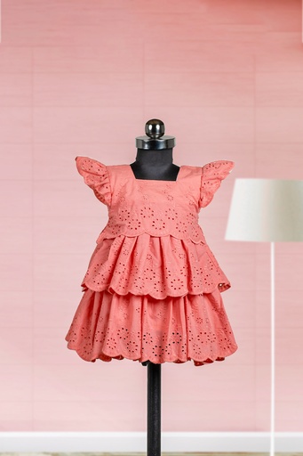 Dusty Rose Layered Hakoba Frock